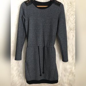 Nicole Miller Heather Gray Sweater Dress